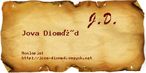 Jova Dioméd névjegykártya